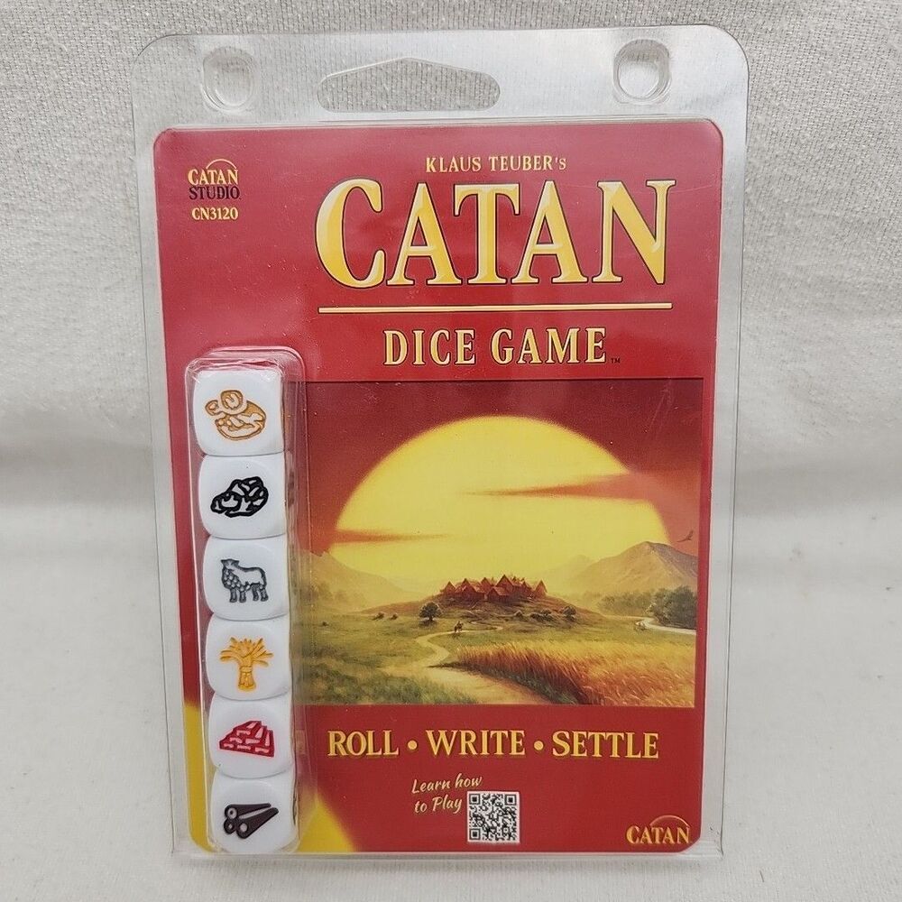 Game CATAN Travel Dice Roll Play Write Settle Klaus Teuber CN3120 NEW 2020
